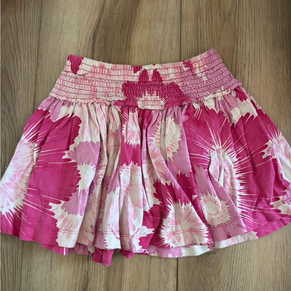 GAP Pink and White Tie-Dye Kids Skirt